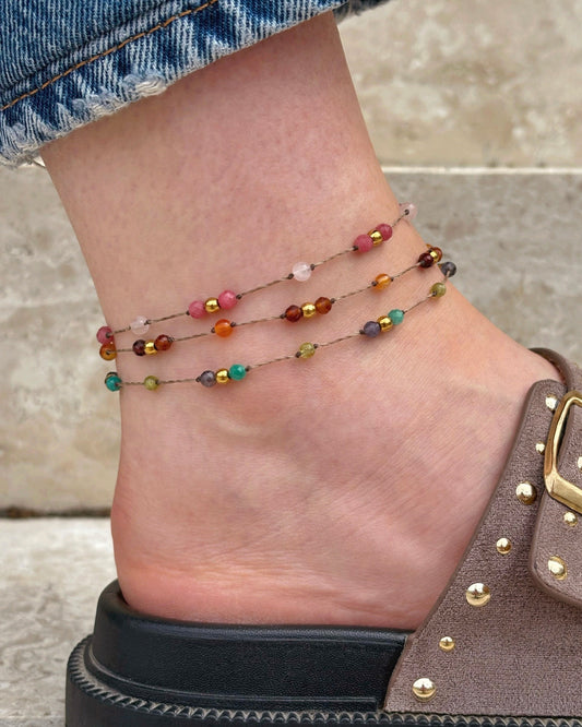 Bracelet de cheville VÉLIA - Honey