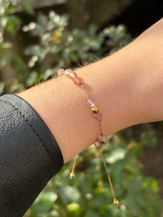 Bracelet JUVIA - Quartz Fraise