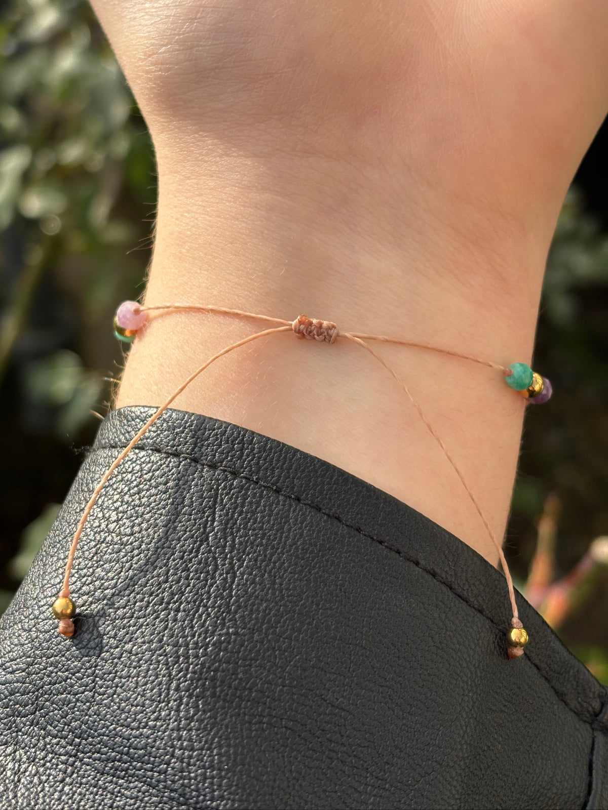 Bracelet JUVIA - Amazonite, Cornaline & Lépidolite