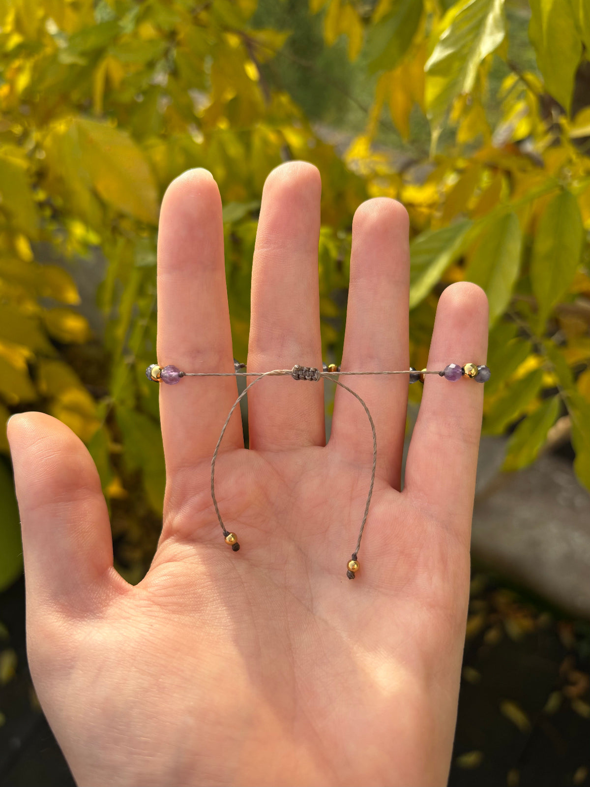 Bracelet JUVIA - Améthyste & Cordiérite