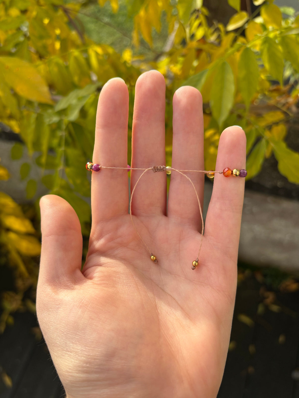 Bracelet JUVIA - Rubis, Grenat Vert & Cornaline