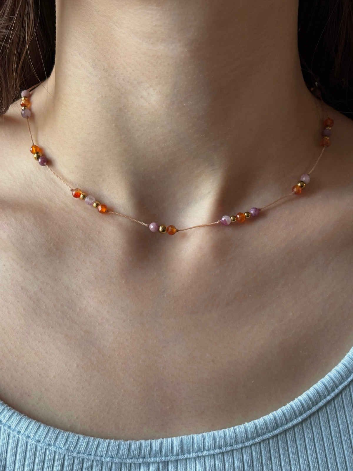 Collier PRIA - Tourmaline & Cornaline