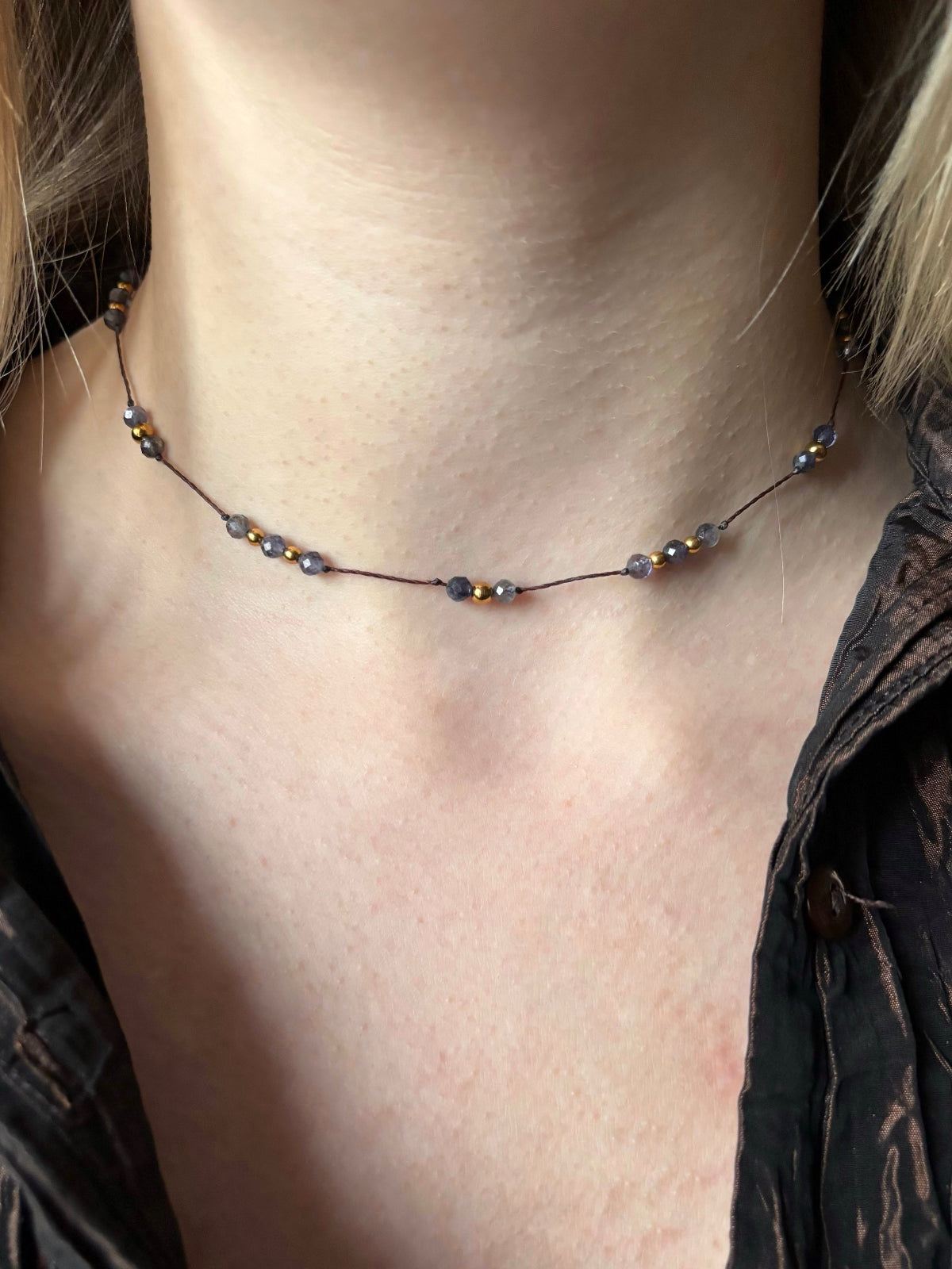 Collier PRIA - Cordiérite