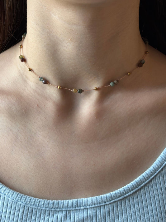 Collier PRIA - Agate Indienne