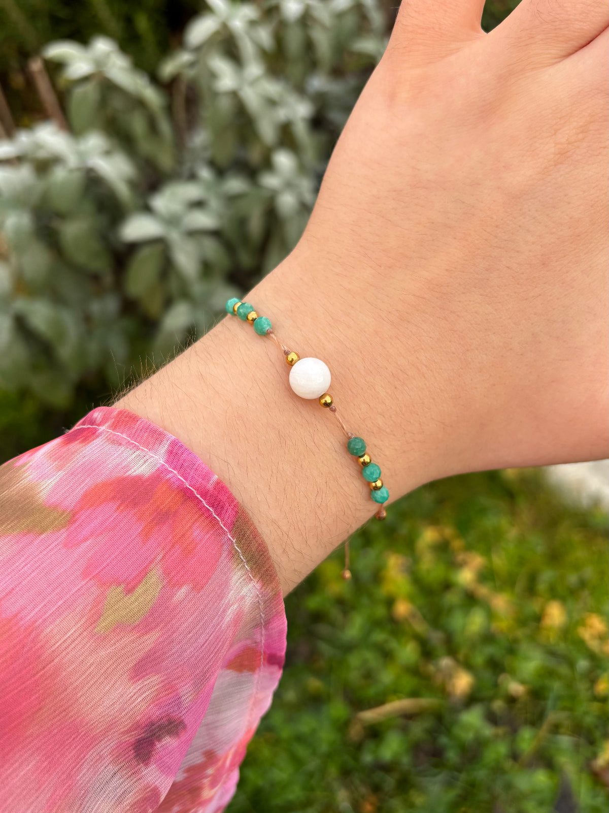 Bracelet AVA Pierre de Lune - Amazonite