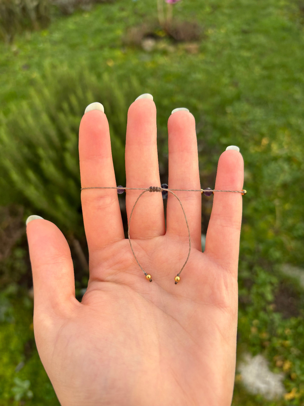 Bracelet AVA Fluorine - Labradorite & Améthyste
