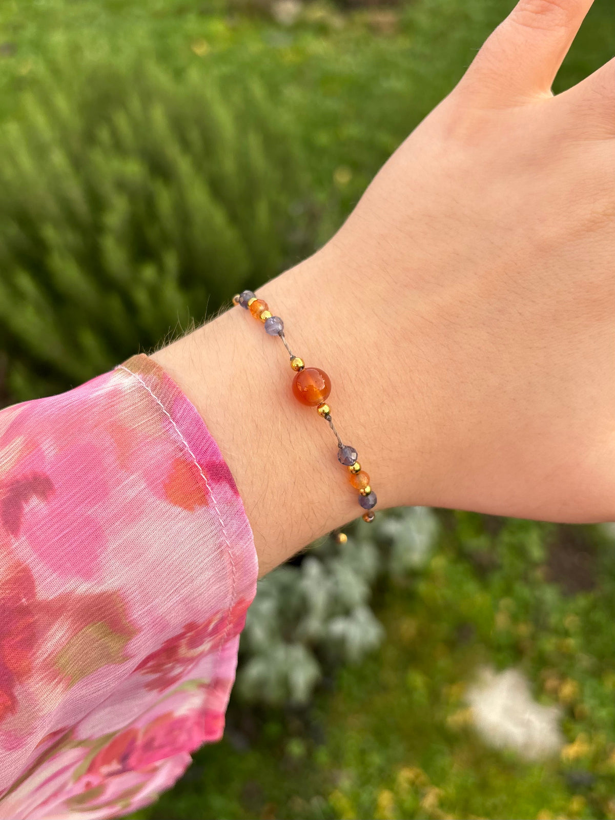 Bracelet AVA Cornaline - Iolite