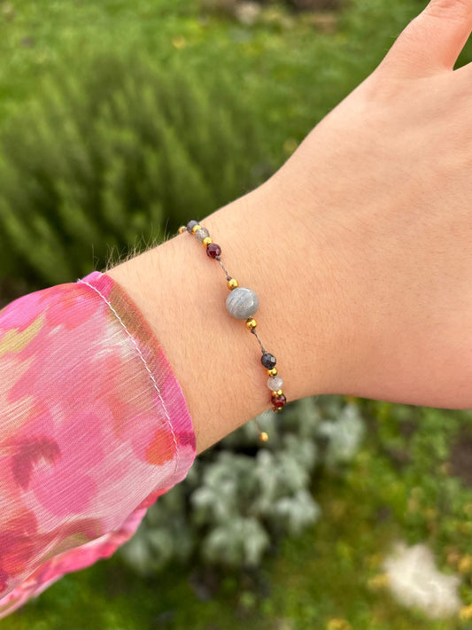Bracelet AVA Labradorite - Spinelle