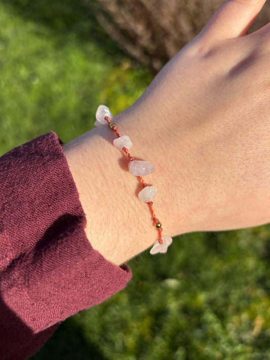 Bracelet NYSSA Orange - Quartz Rose