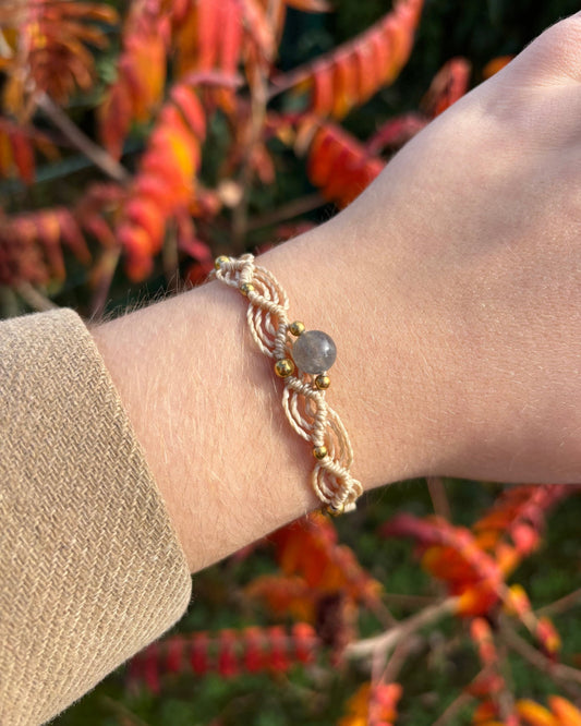 Bracelet NOVA Beige - Labradorite