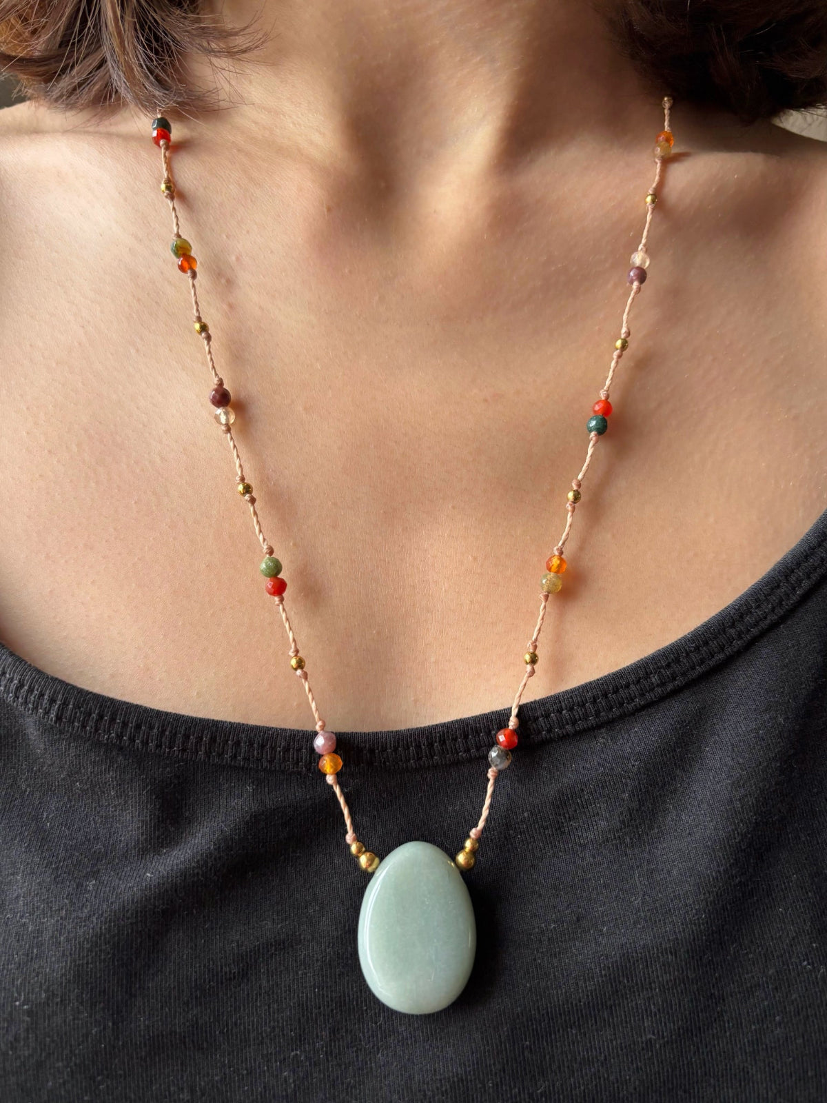 Collier LUMA Aventurine Verte - Mix n°1