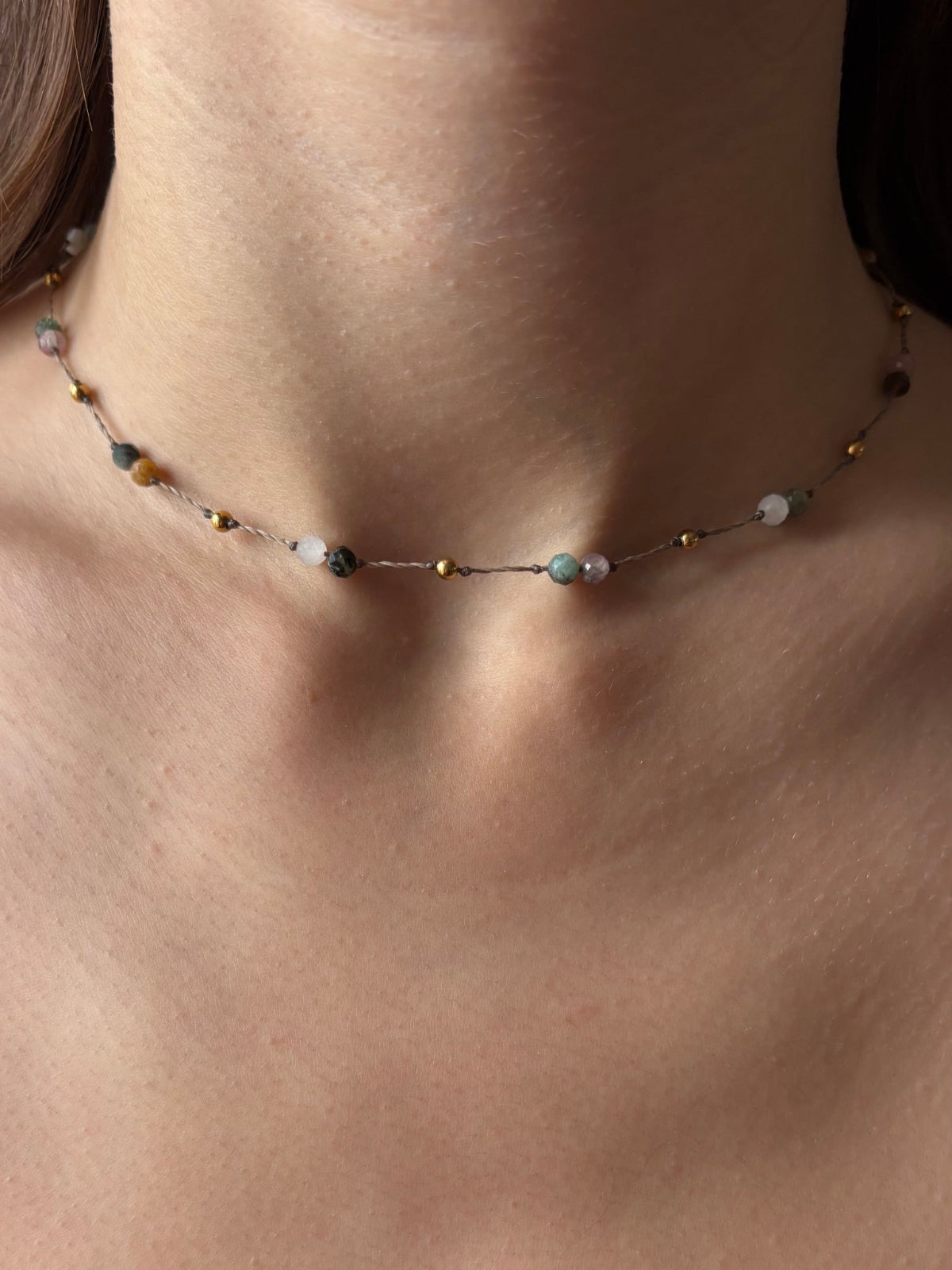 Collier PRIA - Tourmaline Multicolore