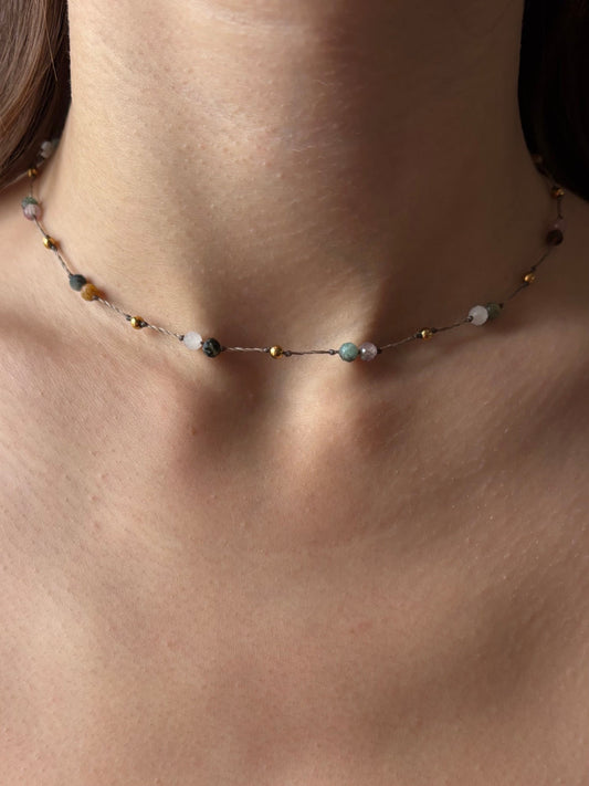 Collier PRIA - Tourmaline Multicolore