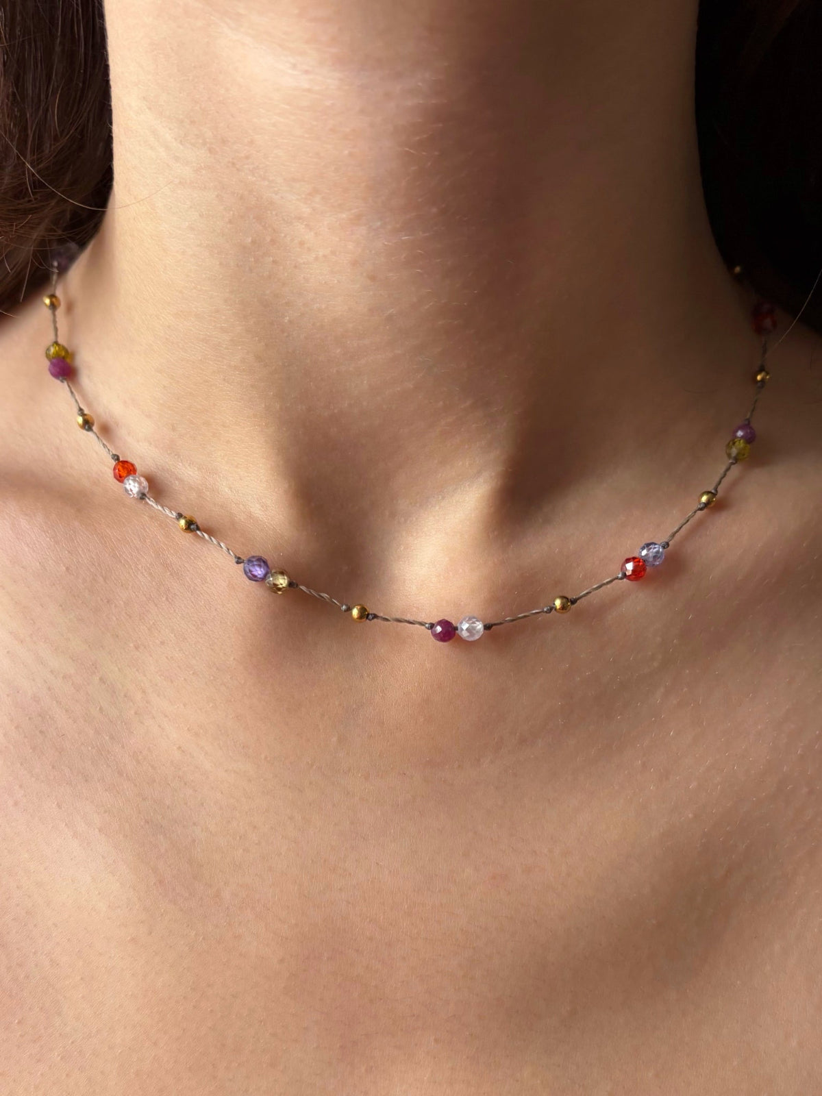 Collier PRIA - Rubis & Zircons