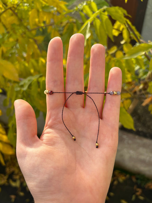 Bracelet JUVIA - Spinelle & Grenat Vert